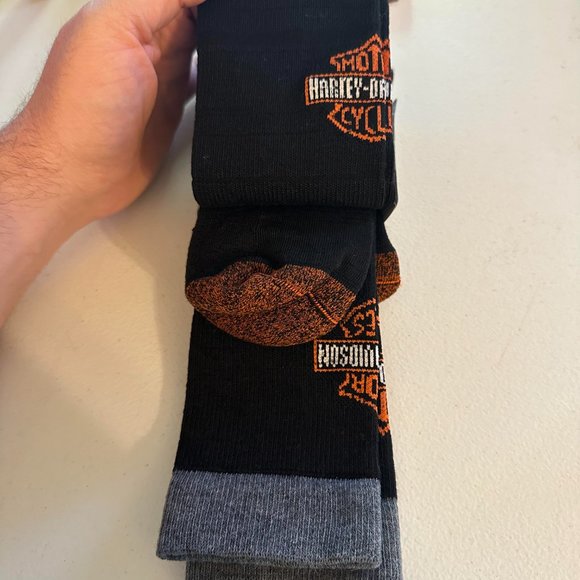 Harley-Davidson 2-prs Riding Crew Socks Large 9-13 #16, S3 - Picture 4 of 8